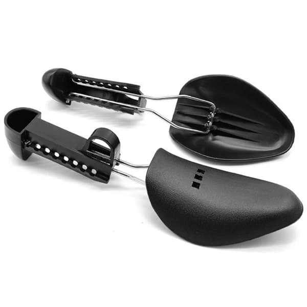 2stk justerbar plastsko Skoblok Shoe Extender størrelse - mand Black