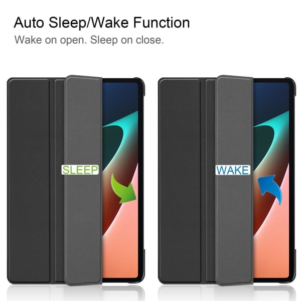 Xiaomi Pad 5 Stand Slim Fit Peite Sleep/Wake - Musta Black
