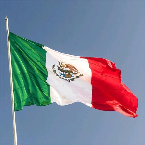 Mexico Flagg 90x150 cm banner utendørs innendørs festdekorasjon Green