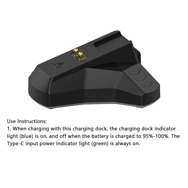 Laderdokk for Razer Deathadder V2 Pro Mus med Kabel Black