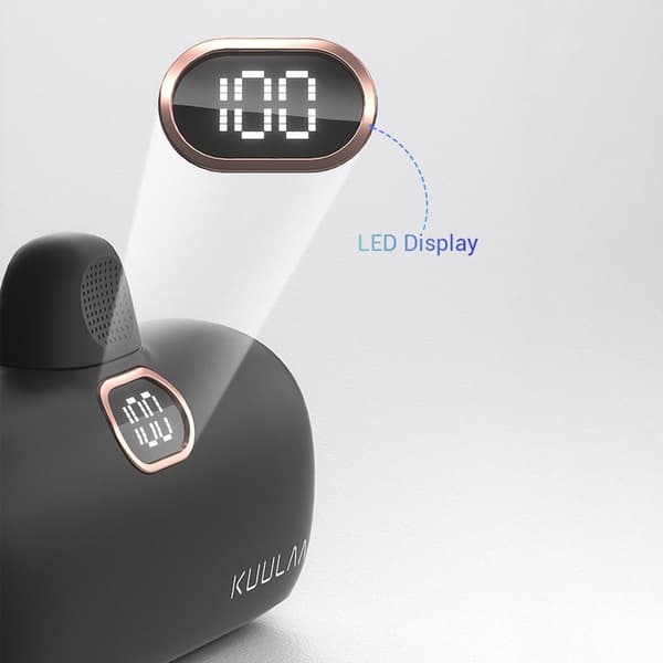 KUULAA 18W 5000mAh bærbar telefonoplader USB - C 2 porte Black
