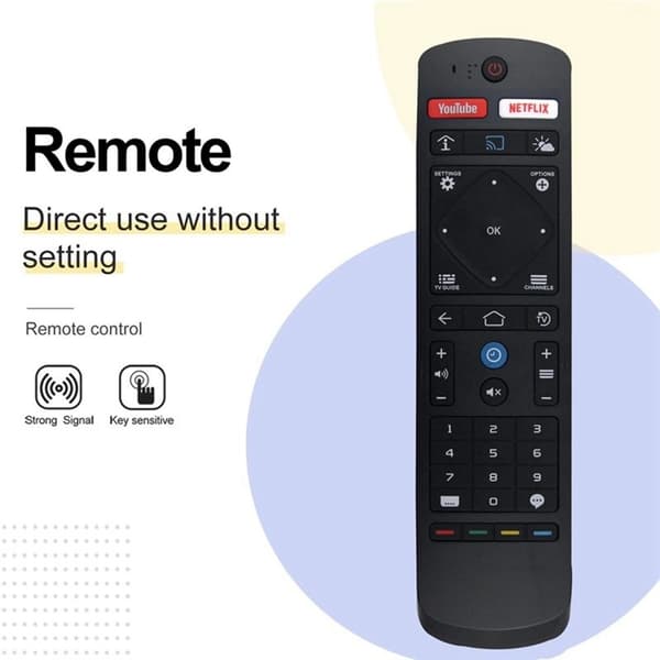TV-fjernkontroll erstatning for S461V07.06 for Philips TV Black