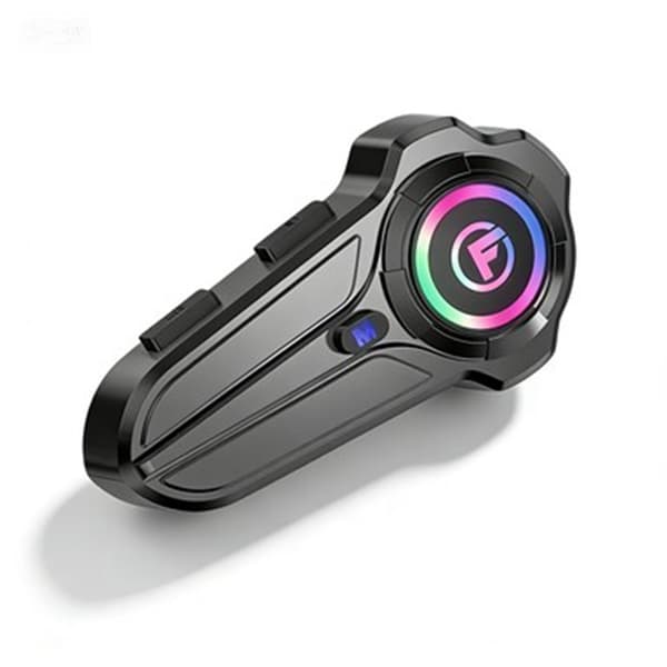 Motorcykelhjelm Bluetooth Intercom Headset IP67 Vandtæt 1000m Rækkevidde Tovejs Black