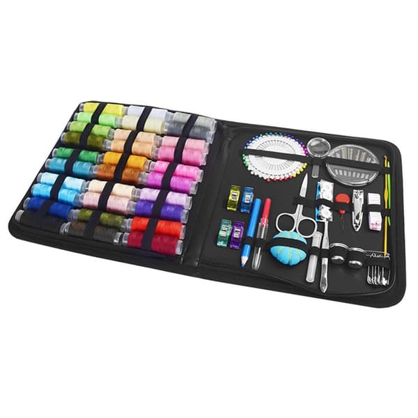 131 kpl Ompelutarvikkeet Ompelu DIY Kirjonta Käsityöt Neulalanka Sakset Setti Multicolor