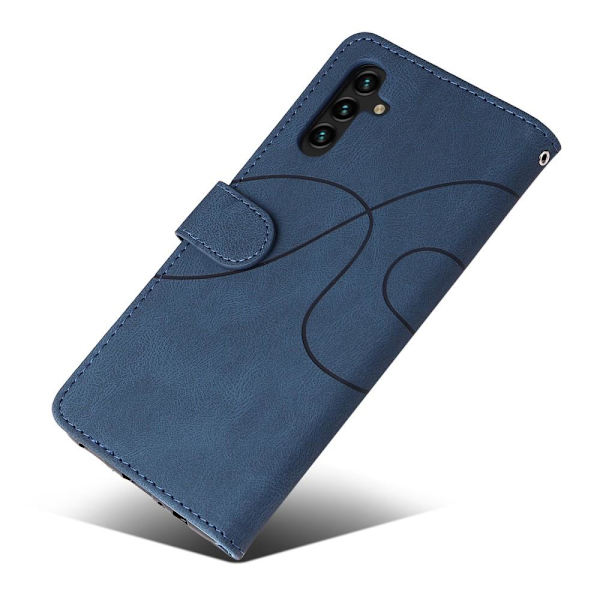 Samsung Galaxy A34 5G KT Series-1 lompakkopuhelinkotelolle - sininen/punainen Blue