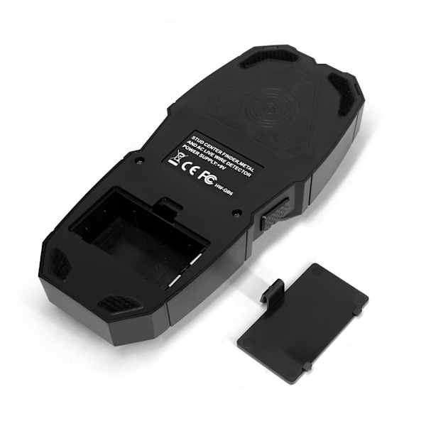 5 i 1 LCD Wall Stud Finder Edge Center Trä ström Metall AC Live Wire Detektor Svart