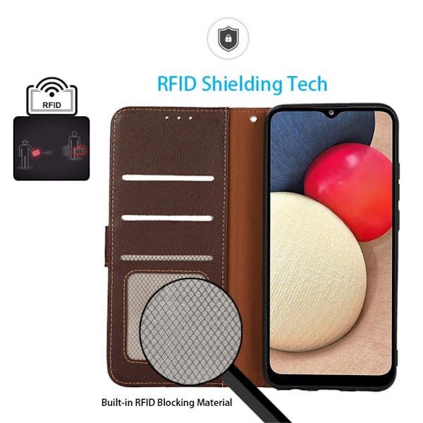 Til Xiaomi Redmi Note 13 Pro 5G Case Shell KHAZNEH Brun - blå Transparent