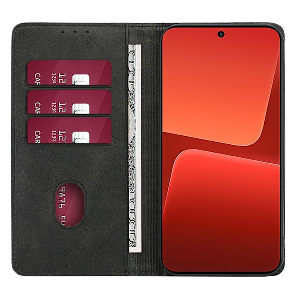 Lommebok - deksel TPU Inside til Xiaomi 13 Black