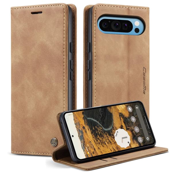 CASEME For Google Pixel 10 Pro XL Etui med Stativ Brown