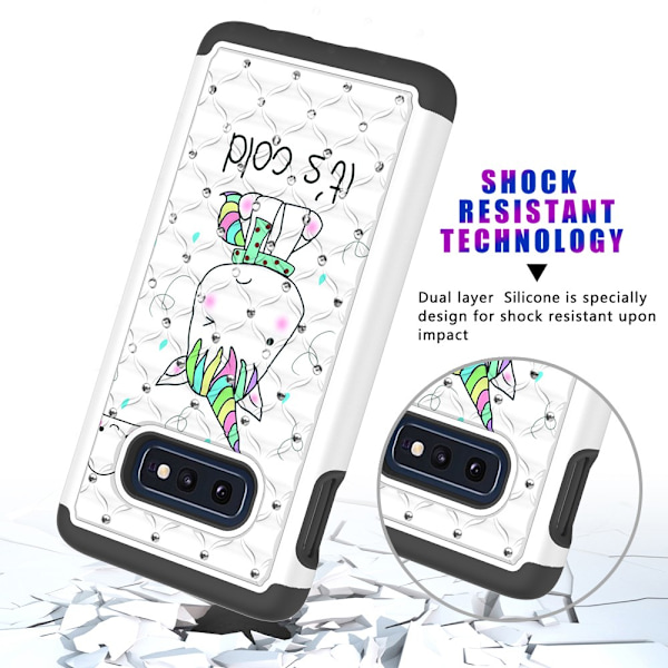 Samsung Galaxy S10e TPU-Skal Armor Extra Tåligt - Unicorn Svart