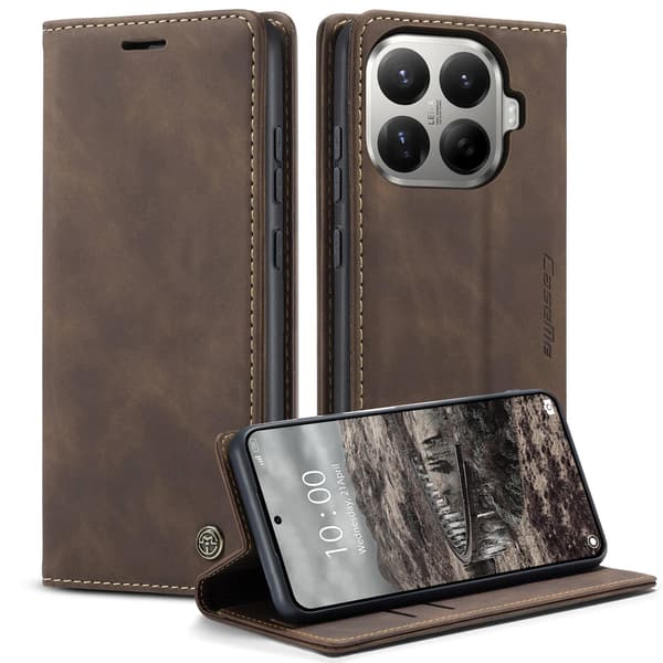 CASEME Til Xiaomi 17T Lommebokdeksel Brown