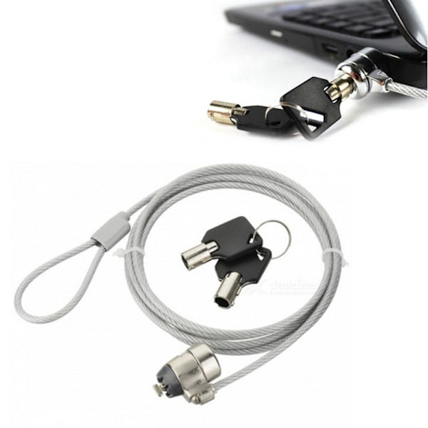 Security Lock Anti-theft Security Hardware Cable Lock Kit with 1.8m Sturdy Cable