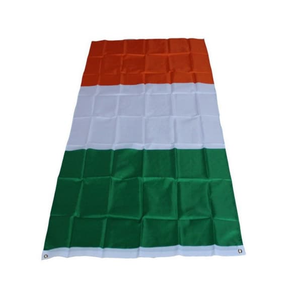 Irland Flagg 90x150 cm banner utendørs innendørs festdekorasjon White
