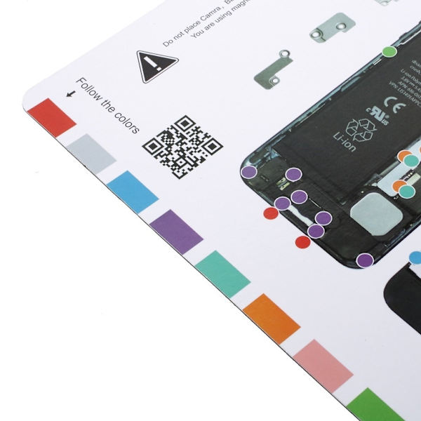 Magnetisk skruematte til iPhone 5 White
