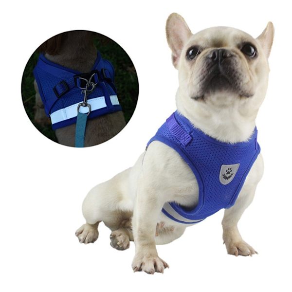Reflekterende hundesele til små mellemstore hunde - Sort/S Black