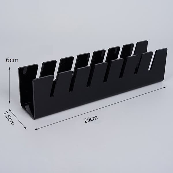 Rack oppbevaring for 7 deler hatter og caps Display - Svart Black