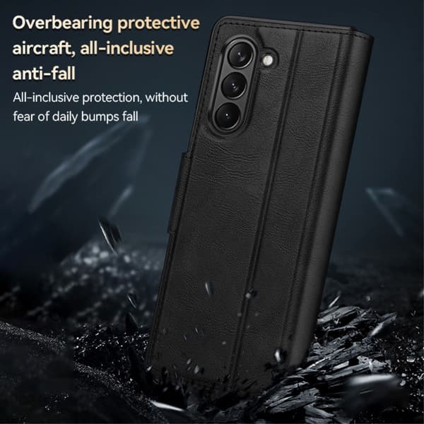 SULADA Samsung Galaxy Z Fold6 5G Kuori PU - nahka Black
