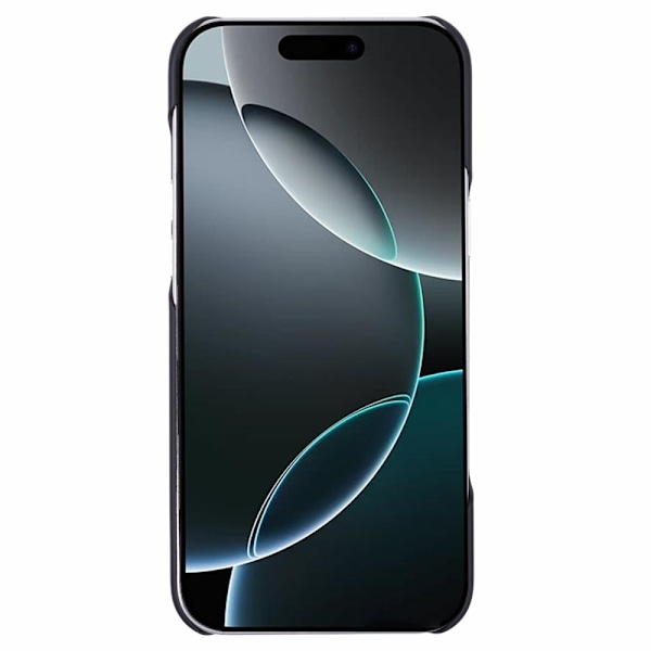 Deksel for iPhone 16 Pro - støtsikker, hardt gummiert deksel Black