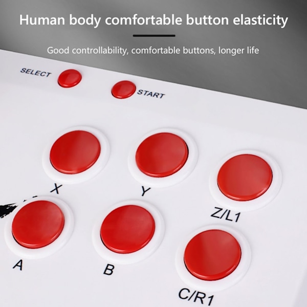 Retro Arcade Game Console Konsol Joystick Fighting Game Stick Support 2000 spel Vit