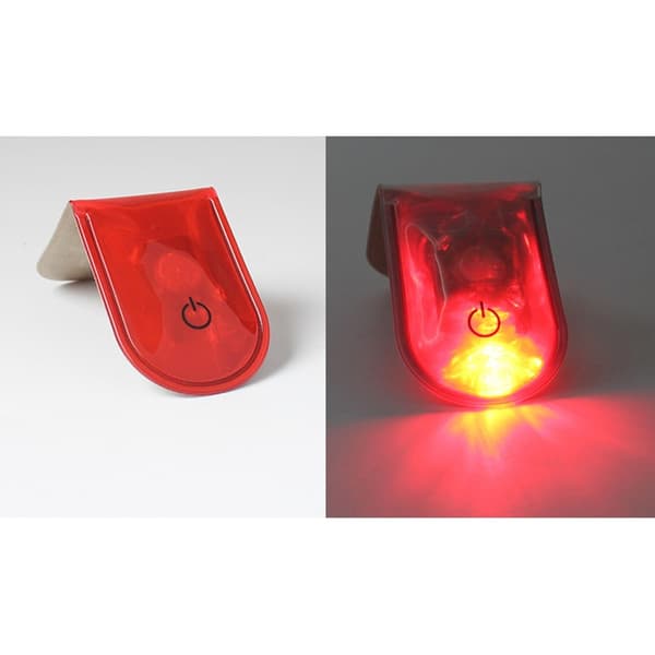 LED-lys Magnetisk klips Sikkerhet Løping Nattcampingaktiviteter - Rød Red