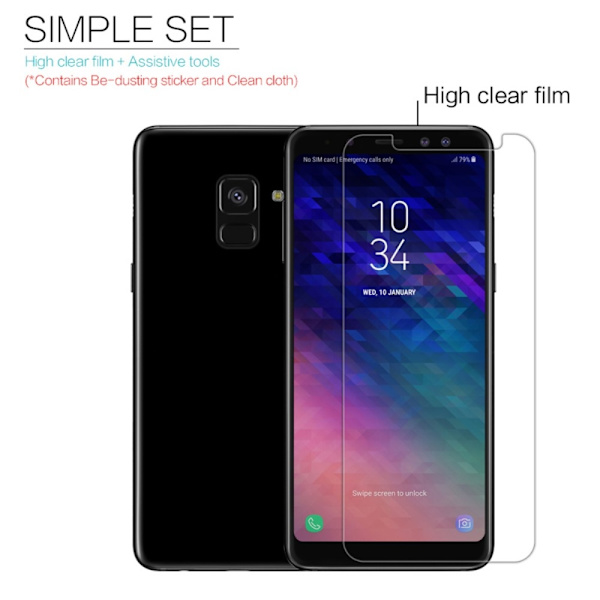 NILLKIN Screen Protector Skärmskydd för Samsung Galaxy A8 (2018) Transparent