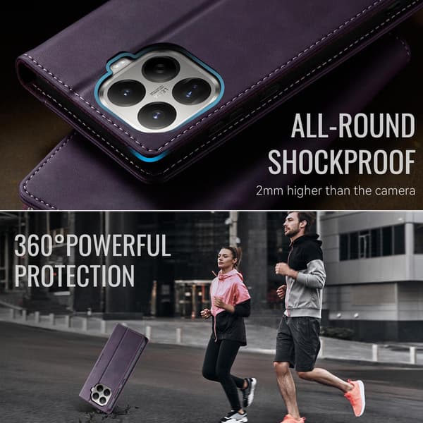 CASEME Till Xiaomi 17T Plånboksfodral Lila
