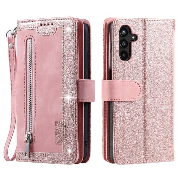Til Samsung Galaxy A57 5G MTK pungcover Pink