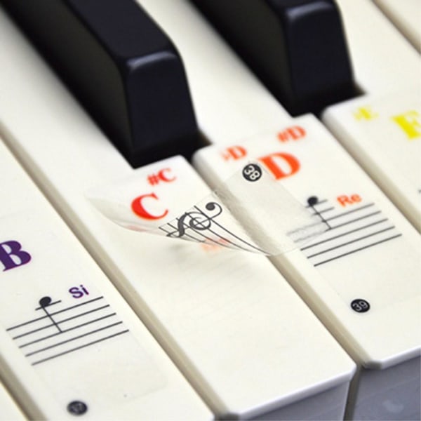 Piano Klaviatur Orgel Keyboard märken för 88/61/49/37 tangenter multifärg