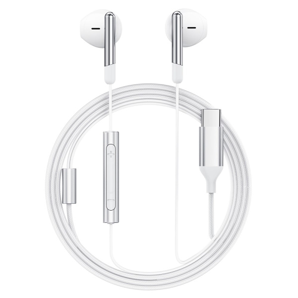 ACEFAST 1,2 m USB-C kabelforbundet hovedtelefon mikrofonkontrol White