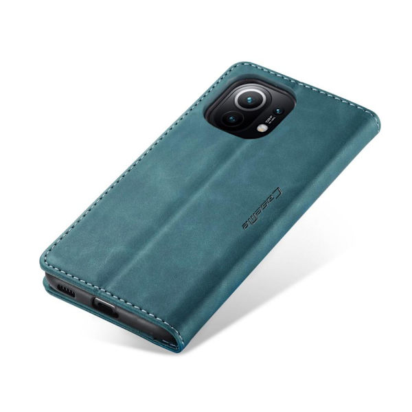 CASEME Retro Wallet Case for Xiaomi Mi 11 - Blue Blue