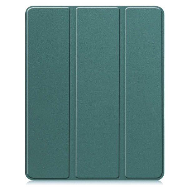 Til iPad Air 13 (2024) Etui Tre-fold Stativ Tablet Cover med Pen Green