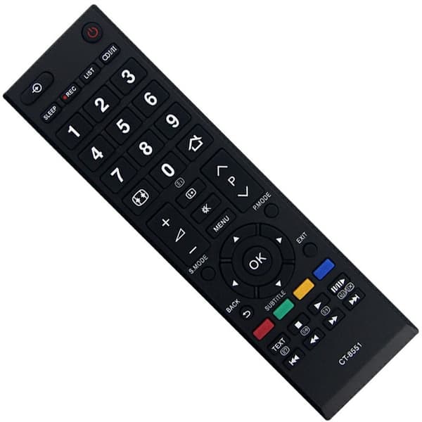 Fjärrkontroll Ersättning för CT-8551 För Toshiba TV Svart