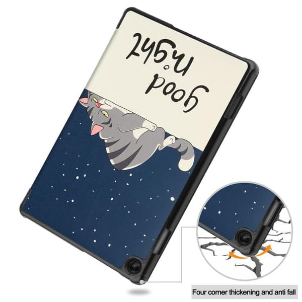 Lenovo Tab M10 (Gen 3) Kolminkertainen jalustan kansi - Cat Multicolor