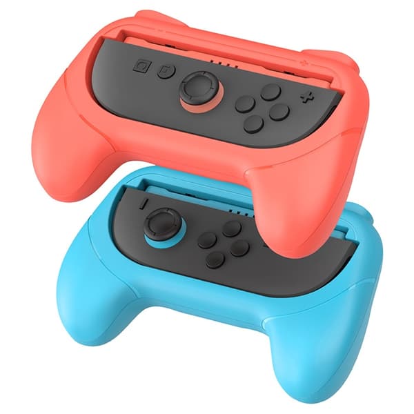 IPEGA 1 par kompatibel med Nintendo Switch 2 Grips Shell spillkontroller Joy-Con Rød+blå Blue
