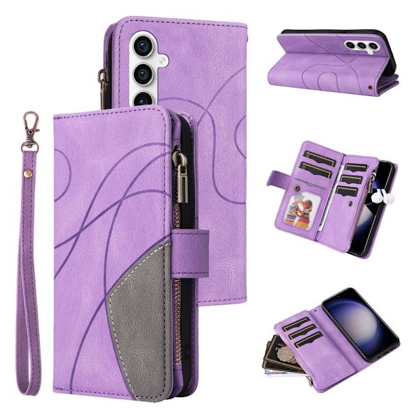 KT Multifunktion Series-5 Til Samsung Galaxy S23 FE Telefontaske Purple