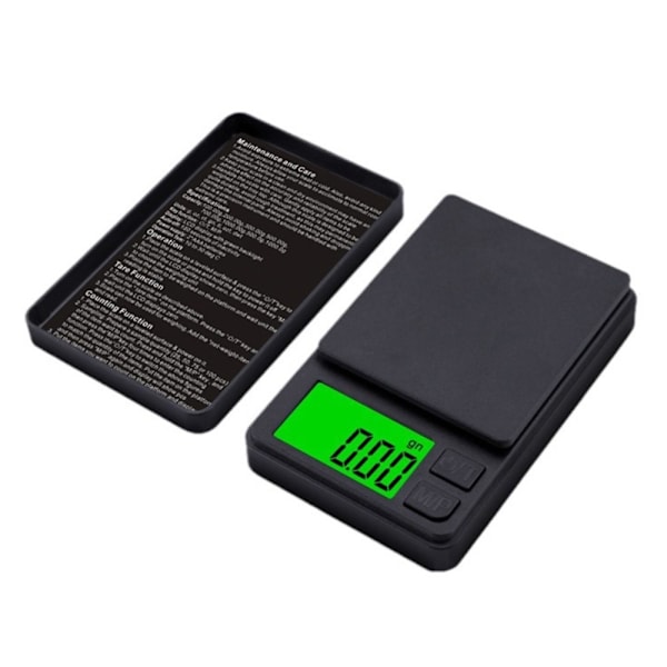 Vaaka Digital-Scale Mini Paino 0,01 grammaa jopa 200 grammaan Black