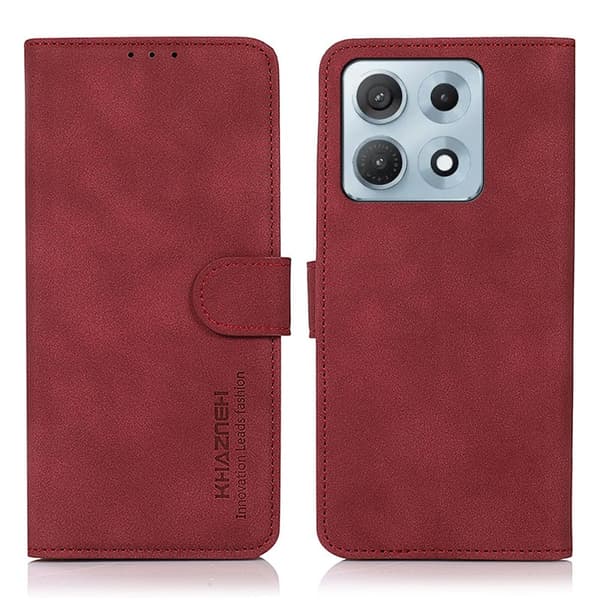 KHAZNEH Telefonplånboksfodral med stöd till Motorola Edge 70 Max 5G Röd