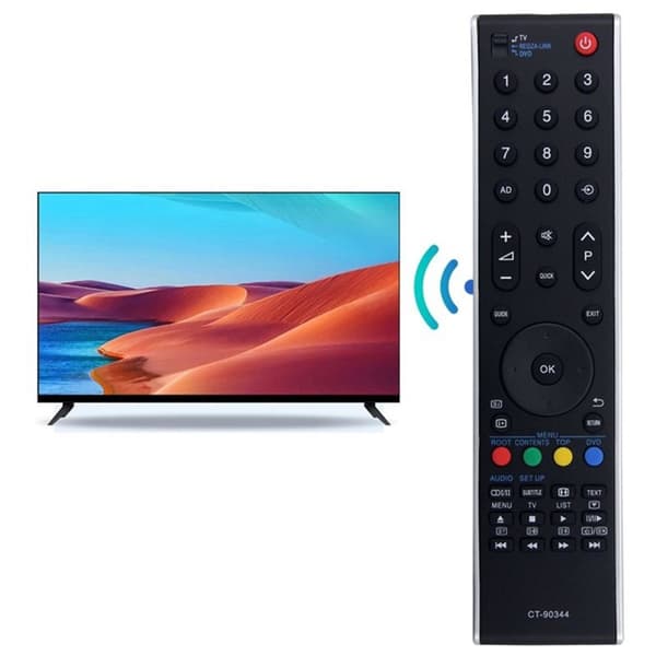 Fjernkontrollerstatning for CT-90344 For Toshiba TV Black