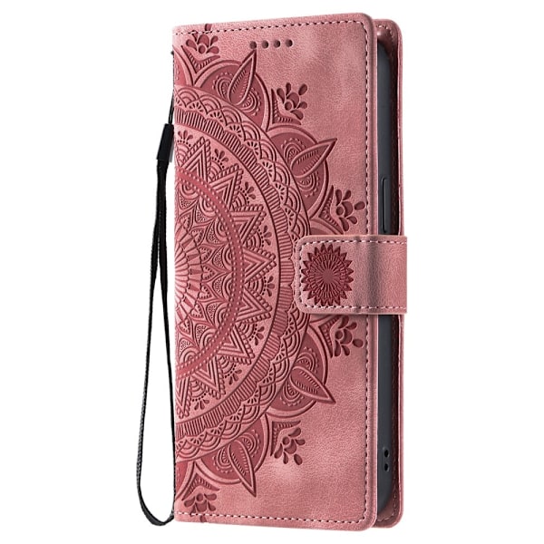 För Samsung Galaxy A26 plånboksfodral Fodral Skal Mandala blommönster Rosa