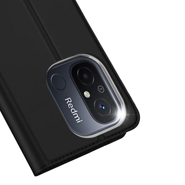 DUX DUCIS Skin Pro -sarjan kotelo korttipaikalla Xiaomi Redmi 12C - Musta Black