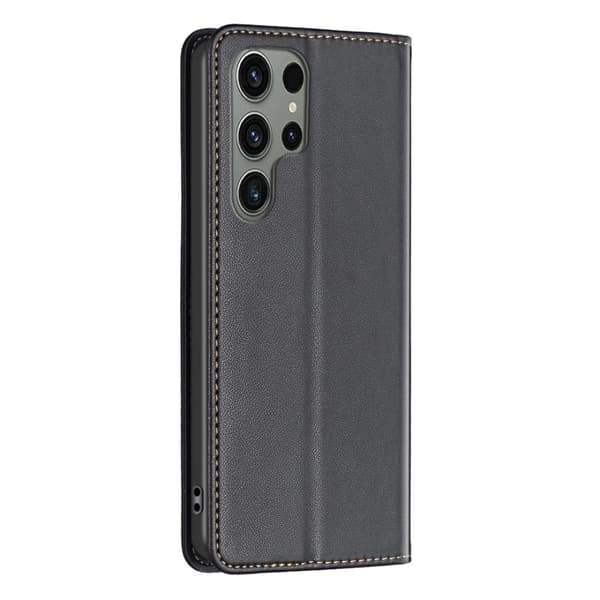BINFEN COLOR til Samsung Galaxy S24 Ultra telefontegnebogsdæksel Black