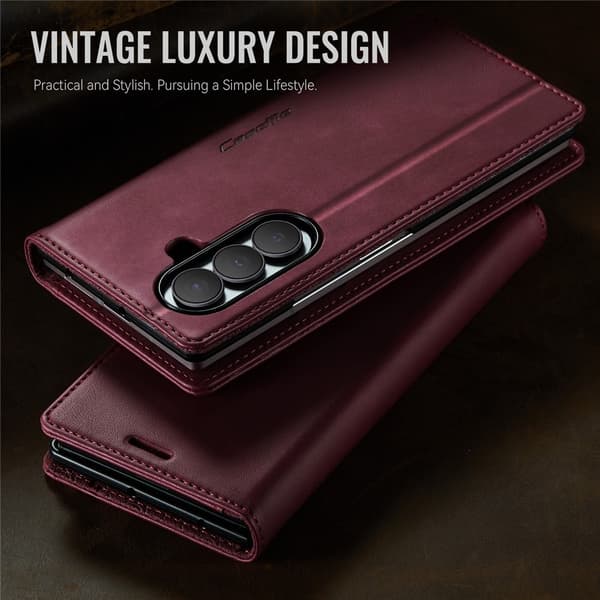 CASEME Telefonplånboksfodral till Samsung Galaxy Z Fold8 Ultra Röd