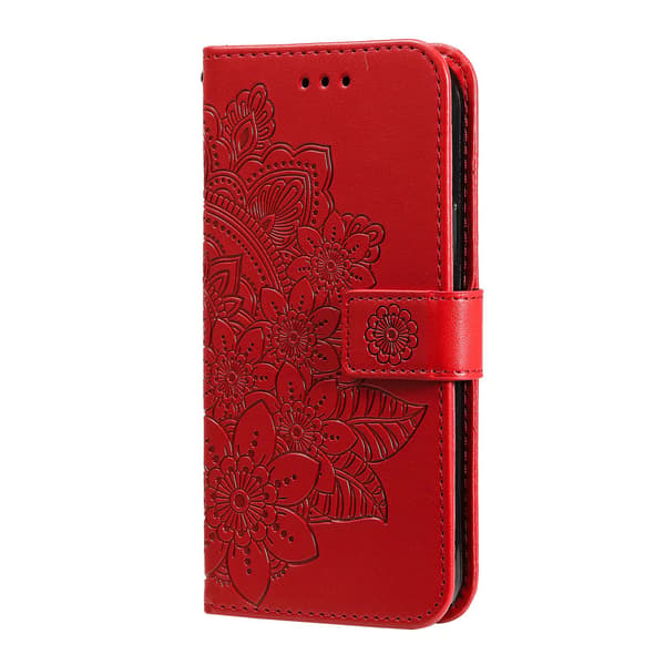 For Xiaomi Redmi 15C Stativdeksel Mandala Lommebokdeksel Red