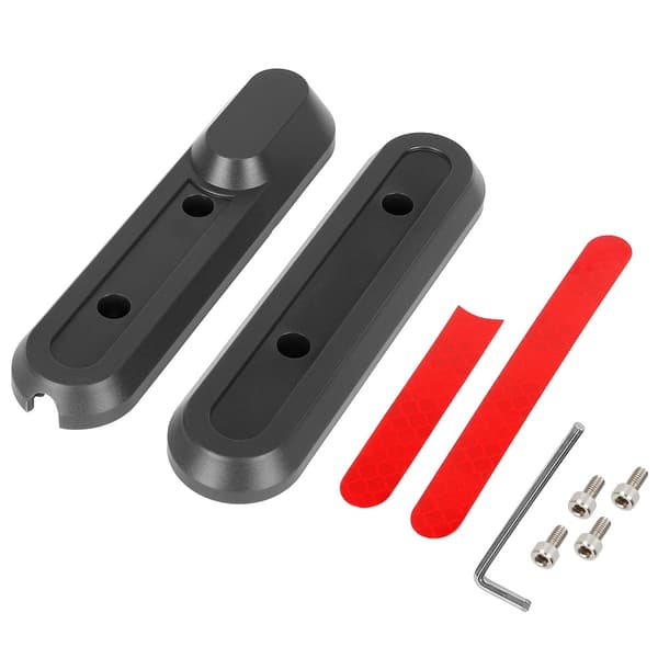 Dekorativt dekk for forhjul + reflekser til Xiaomi Scooter 4 Pro Black