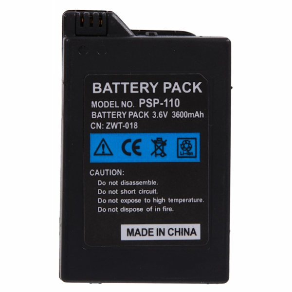 Batteri för Sony PSP-1000 3.6V 3600mAh Svart