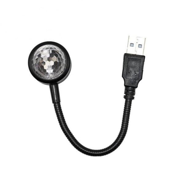 USB Lampa bil sovrum tak Projektor DiskoKula Romantisk Dekor multifärg