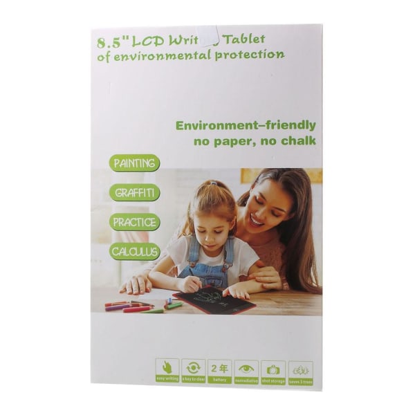 8,5" Ritplatta för barn LCD Tryckkänslig Svart Svart