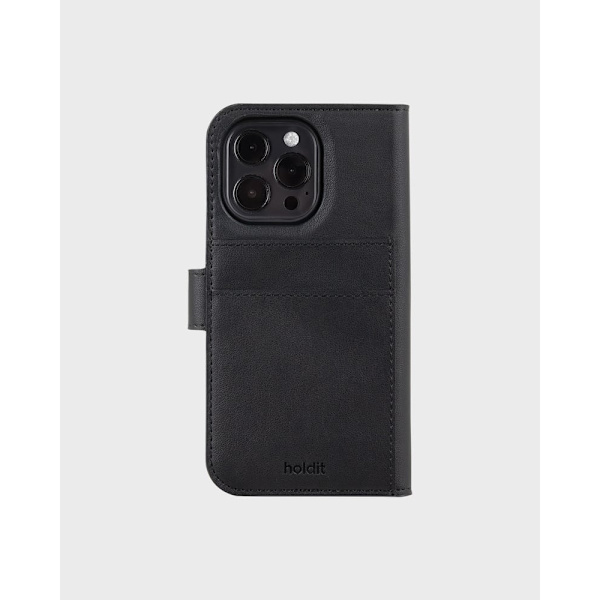 Holdit Cover Wallet Case Magnet Plus Black til iPhone 16 Pro Max Black
