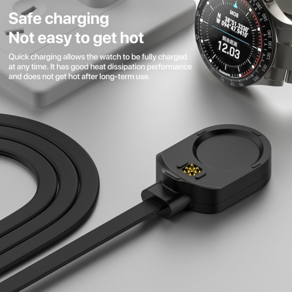 Oplader Garmin MARQ 2 Athlete / Adventurer / Captain USB - C Black