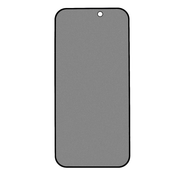 til iPhone 15 Pro Hærdet glas 180-graders anti-spion Privacy 2st Transparent